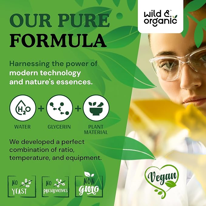 Wild & Organic Graviola Soursop Multivitamin Drops - 500 mg Guanabana Fruit & Soursop Leaves for Antioxidant Support - Vegan, Sugar & Alcohol-Free Tincture - 4 fl oz