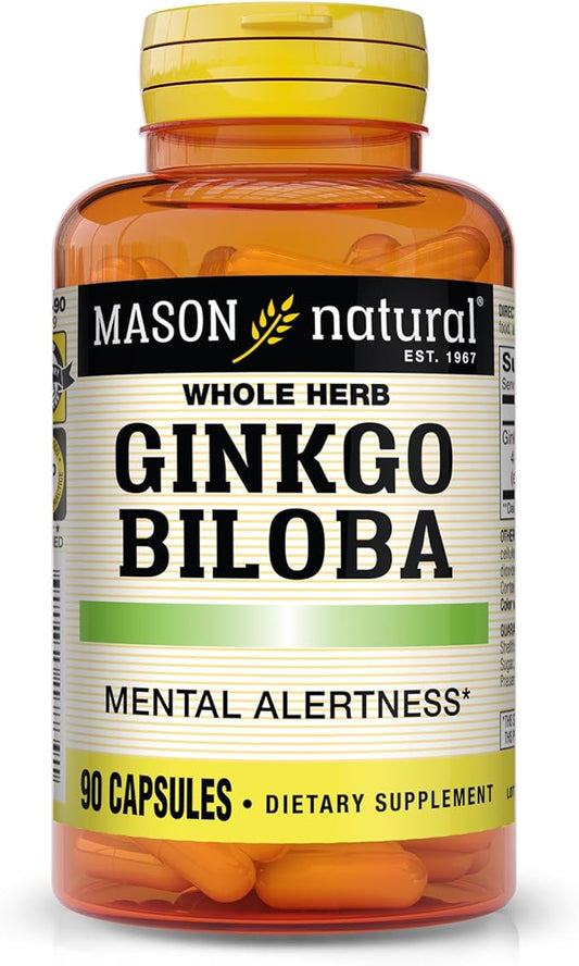 Mason Vitamins Gingko Biloba Capsules, 90 Count
