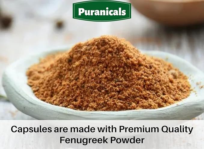 Fenugreek Premium 320 Capsules Non GMO and Gluten Free | Herbal Supplement | 800 mg Per Serving | Made with 100% Pure Herb Fenugreek Seed Powder (Trigonella foenum-graecum)