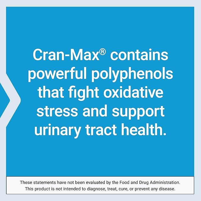 Life Extension Cran-Max®, 500 mg, Cranberry Whole Fruit Concentrate, Promotes Urinary Tract Health with Powerful antioxidants, Gluten-Free, Vegetarian, Non-GMO, 60 Capsules