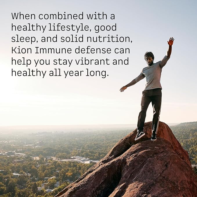 Kion Immune - Immune Support Supplement - Vitamin C Supplement - Vitamin C and Zinc for Everyday Wellness - 500 mg Vitamin C (Ascorbic Acid) and 10 mg Zinc - 120 Servings