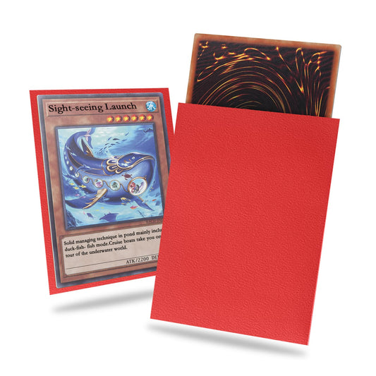 Ruby Yu-gi-oh Card Sleeve 200 Pack, Japanese Small Card Sleeves Photocard Sleeves Yu-gi-oh Sleeves, Back textured Perfect Shuffling, Protect Your Japanese Sized Trading Cards Kpop Photocard Never Tear
