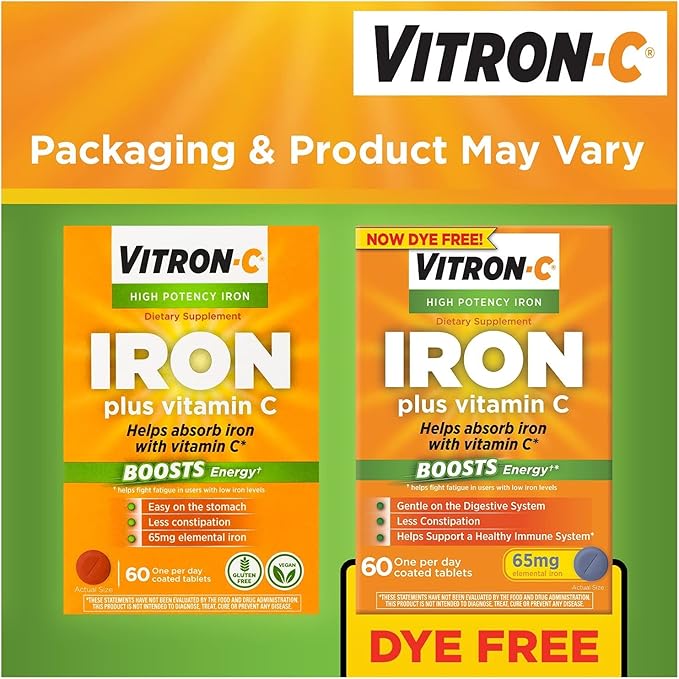 Vitron-C Coated Tablets 60 Tablets (Pack of 3)