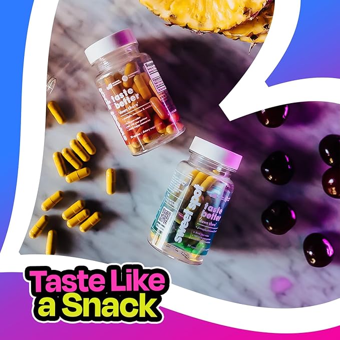 Sweet Spot Probiotics for Men & Women - Supports Intimate Health & pH Balance with 500mg Pineapple Extract, Cranberry & Cinnamon, 60 Capsules Each - Made in USA