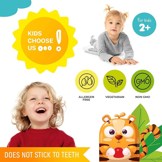 Vitamin D Gummies for Kids&Adults 2000 IU and Magnesium Gummies - healthy Vitamin D3 Supplements 1000IU - Vegetarian Gelatin-Free Immune Support with Sugar-Free Magnesium Calm Chews for Kids&Adults