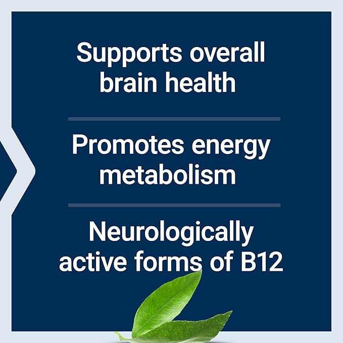 Life Extension B12 Elite, adenosylcobalamin, methylcobalamin, Two Active Forms for Brain Health & Dopamine Production, Non-GMO, Gluten-Free, Vegetarian, 60 lozenges