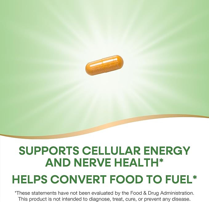 Nature's Way B-100 Complex, Supports Cellular Energy and Nerve Health*, 8 B-Vitamins, 100 Capsules (Packaging May Vary)