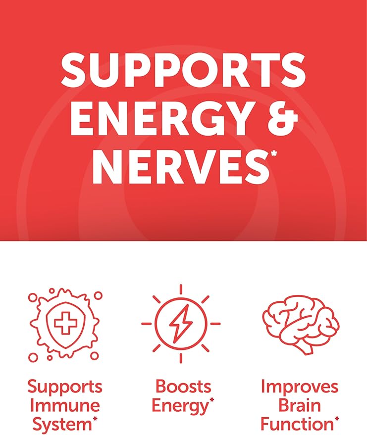 Vitamin B12 Gummies for Adults - Tastiest Proprietary Formula - 3000mcg Methyl B-12 High Absorption Energy Gummies - Non-GMO Vegan Vit B12 - Chewable B 12 for Energy Support and Bone Health - 6 Pack