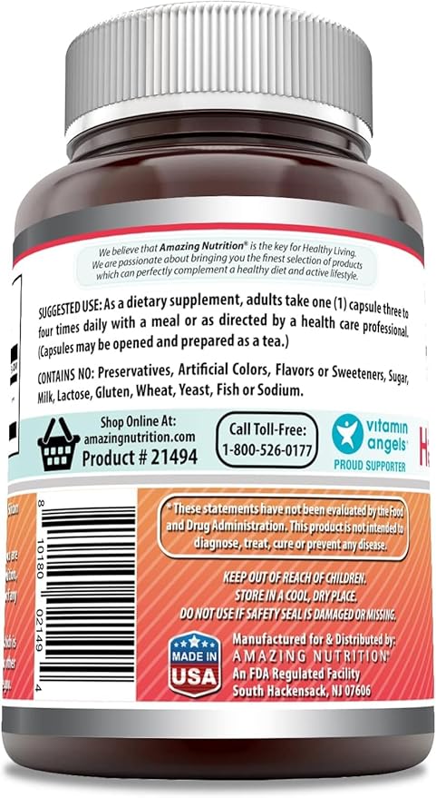 Amazing Formulas Hawthorn Berries Supplement | 565 Mg | Capsules | Non-GMO | Gluten-Free | Made in USA (3 Pack | 120 Count)