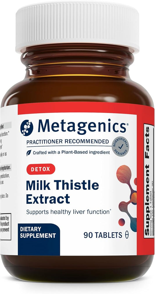 Metagenics Milk Thistle Extract - Liver Health Support* - Milk Thistle Seed Extract - Antioxidants Supplement* - Liver Maintenance* - Non-GMO, Gluten-Free & Vegetarian - 90 Tablets