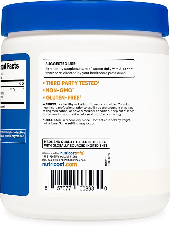 Nutricost Bilberry Powder 250 Grams - Gluten Free and Non-GMO