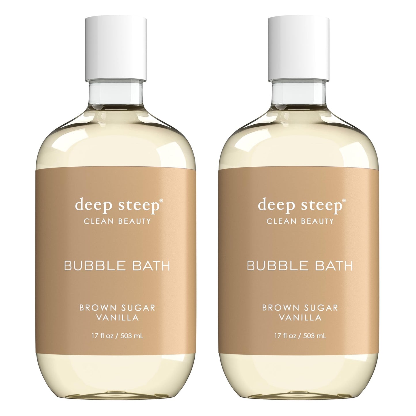 Deep Steep Bubble Bath, 17 Ounce (Pack of 2) (Brown Sugar Vanilla)