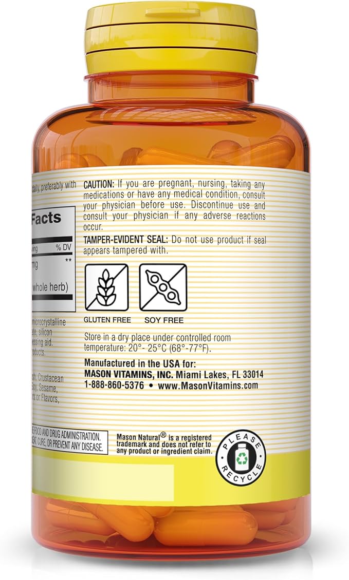 Mason Vitamins Gingko Biloba Capsules, 90 Count