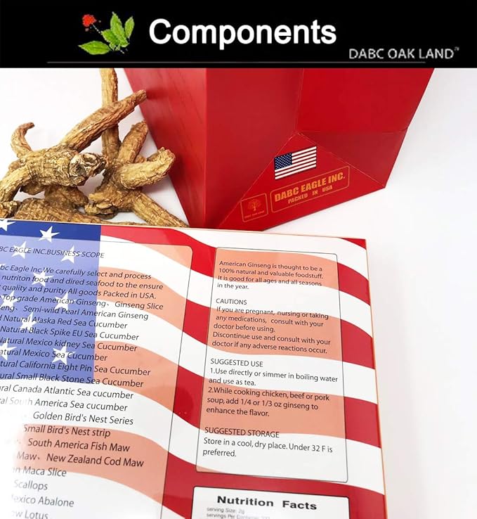 American Ginseng from Wisconsin(Ginseng Branch) Ginseng Tea 花旗参枝/西洋参枝 in Bag (Small 4oz/Bag*4)