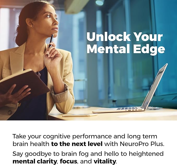 Best 365 Labs NeuroPro+ Maximum Strength Mitochondria Health Tablets - Methylene Blue and Vitamin C - Fast Acting Neuro Support - Improve Focus and Memory - 60 Tablets