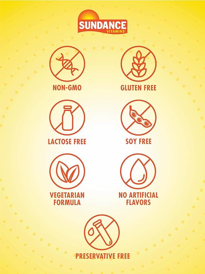 Sundance Fast Dissolve Vitamin B-12 | 6000mcg | 30 Tablets | Natural Berry Flavor | Vegetarian, Non-GMO, and Gluten Free Supplement