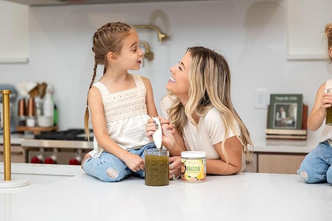 Young + Healthy Fit Kids Greens Powder, 30 Servings, Lion Lemonade, Superfood Drink Mix With Fiber for Digestive Health, Organic Fruits & Vegetables, Antioxidants, Real Food Ingredients, Ages 2+