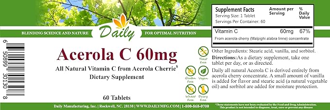 Daily Manufacturing Acerola C (Vitamin C from Acerola Cherries)