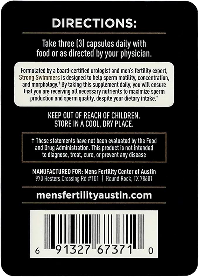 Strong Swimmers - Sperm Enhancement Multivitamin for Men