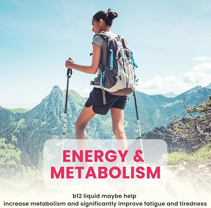 Vitamin B12 Complex 10000 mcg | Vegan Triple Liquid B-12 Drops Sublingual Supplement | Methylcobalamin & Adenosylcobalamin & Hydroxo Blend for Long-Lasting Energy and Healthy Metabolism Berry Flavor