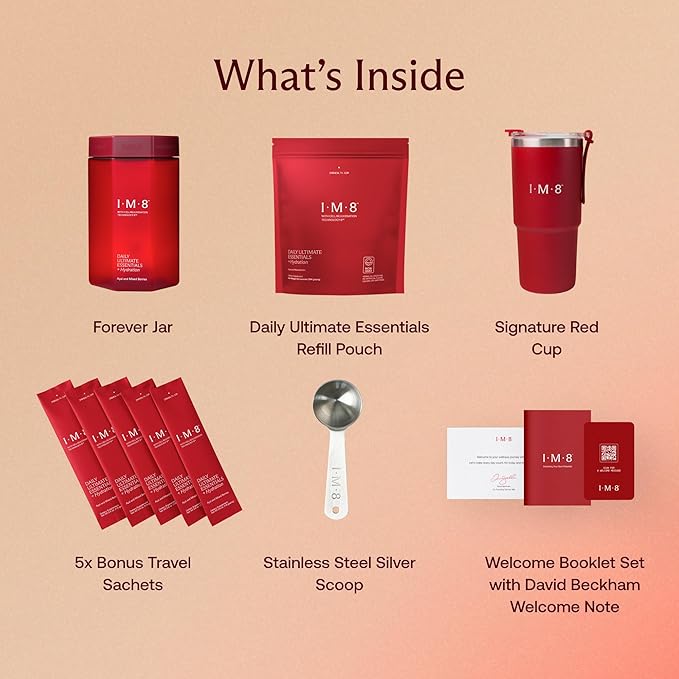 Daily Ultimate Essentials All-in-One Multivitamin Supplement (30 Servings, Starter Kit - Scoop + Tumbler Included)