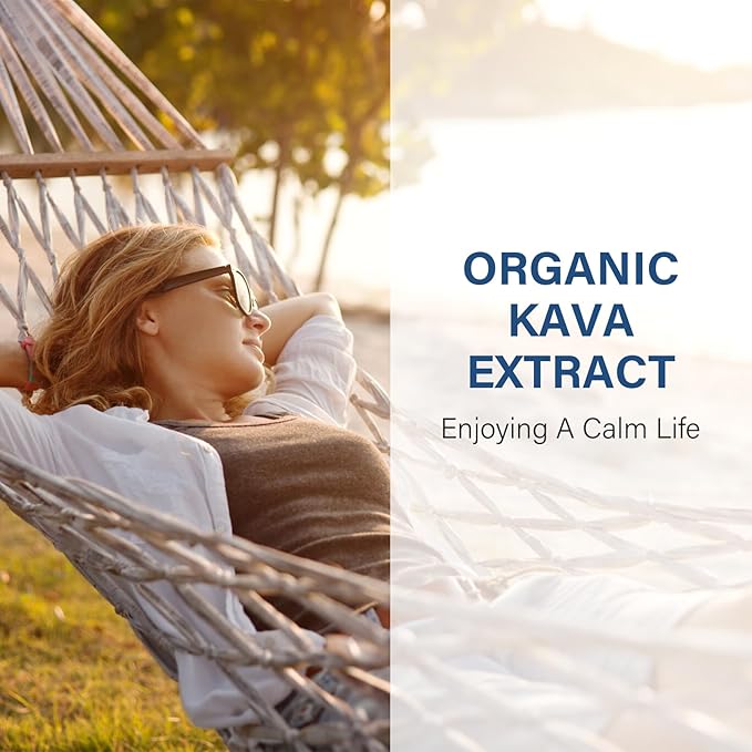 Potent Kava Kava Drink, Kava Drops with High Concentration of Kava Root, Ashwagandha, Lemon Balm, Valerian Root, Kava Extract for Immune Health, Vegan & Alcohol Free, 60ml