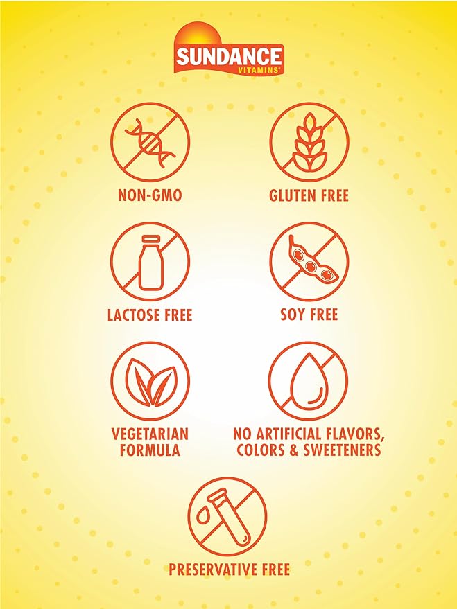 Sundance Folic Acid 800 mcg | 250 Vegetarian Tablets | Essential B-Vitamin | Vegetarian, Non-GMO, and Gluten Free Supplement