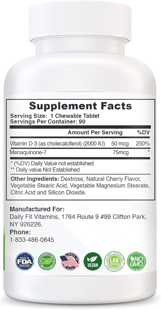 Vitamin D3 with K2 for Nurses