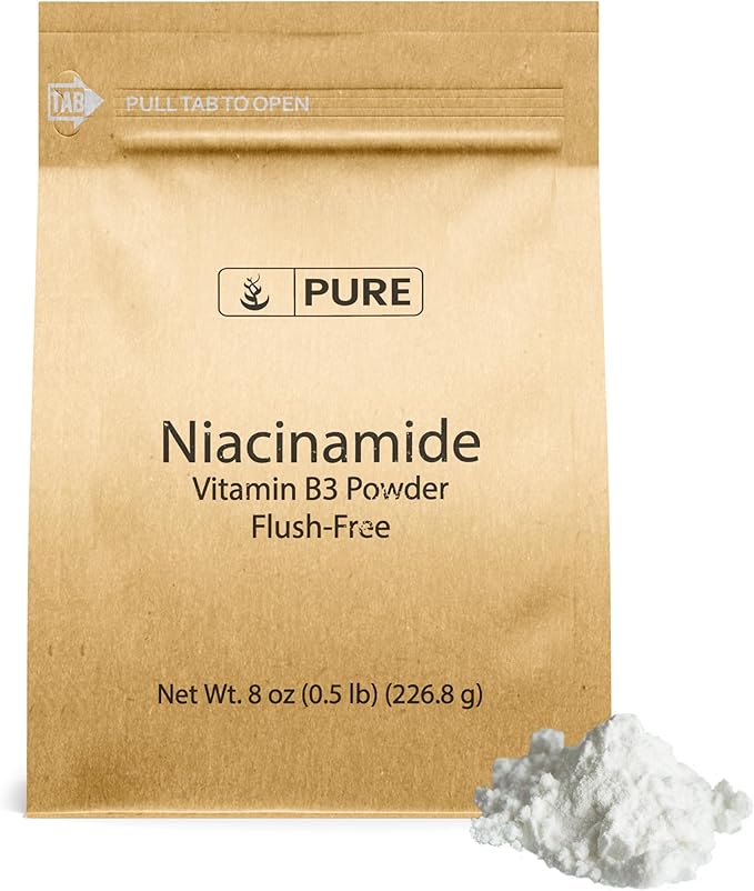 PURE ORIGINAL INGREDIENTS Niacinamide (8oz) Flush-Free Vitamin B3 Powder, Dietary Supplement