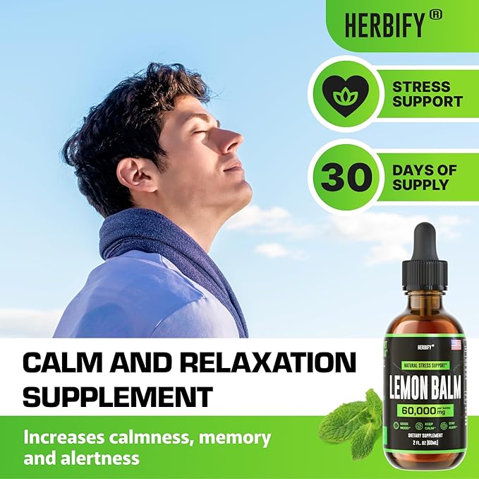 HERBIFY Bundle - K2 and D3 Drops & Lemon Balm Tincture - Bone Strength & Mood Boost