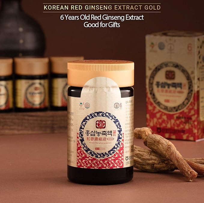 Gangwoninsam] Korean Red Ginseng Extract Gold 240g / 8.46 fl. oz – Contains 100% Pure Korean 6-Year-Old Red Ginseng Root Extract