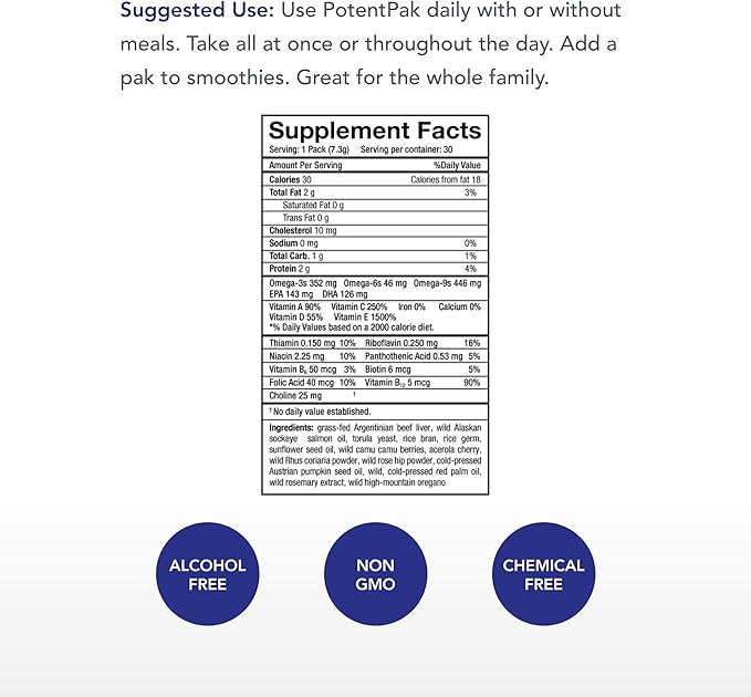 Physician's Strength PotentPak - 30-Day Supply - Whole Food Vitamin Complex with Vitamins A, C, D, E, and B Complex