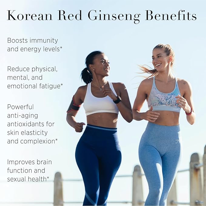 Red Ginseng Herbal Pearls [70 Count] Daily Immunity & Energy Premium Red Ginseng Korea Ginseng Supplement. Vegan, Gluten-Free, Made in Korea