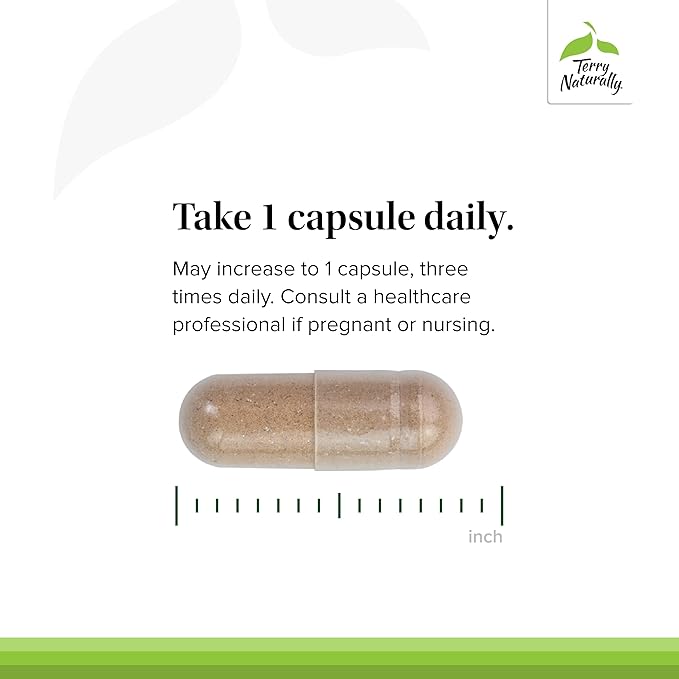 Terry Naturally Adaptra - Supplement to Support Adrenal Health - Ashwagandha Supplement with Rhodiola Rosea Extract - Herbal Supplement to Support Energy & Concentration - 60 Capsules (Pack of 2)