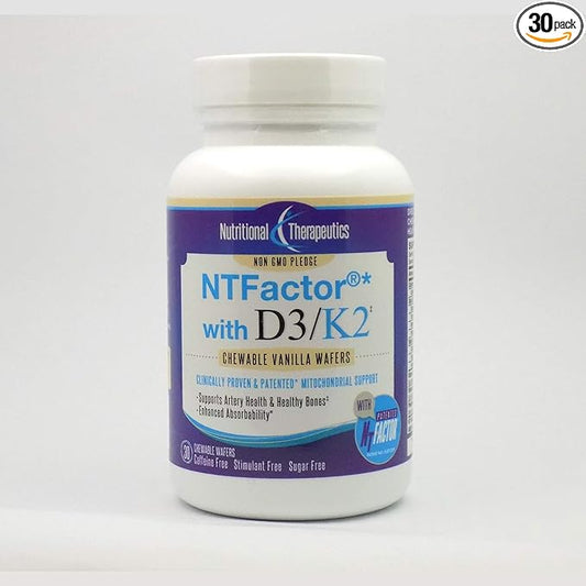 Nutritional Therapeutics D3/K2 with NT Factor, Vanilla, 30 Wafers