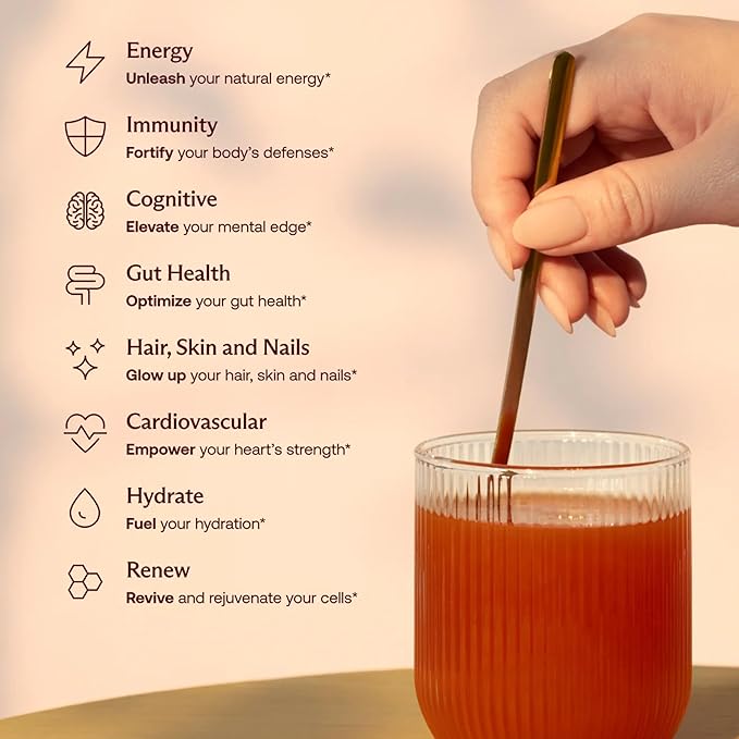 Daily Ultimate Essentials All-in-One Multivitamin Supplement, 92 Nutrient Rich Ingredients CoQ10, Probiotics, Vitamins, Greens, GF, Acai Mixed Berry (30 Servings, Travel Packs - Tumbler Included)