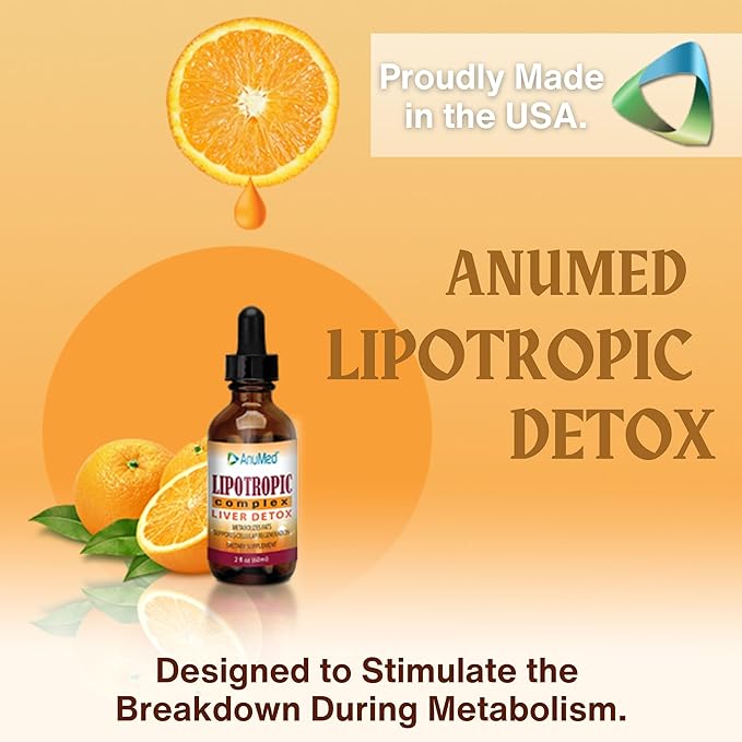 Worldwide Nutrition Bundle: Anumed Lipotropic Complex - Folic Acid, Vitamin B12, Vitamin B6 - Non GMO, Gluten Free, Easy-to-Use 2oz Lipotropic Drops with Multi-Purpose Key Chain