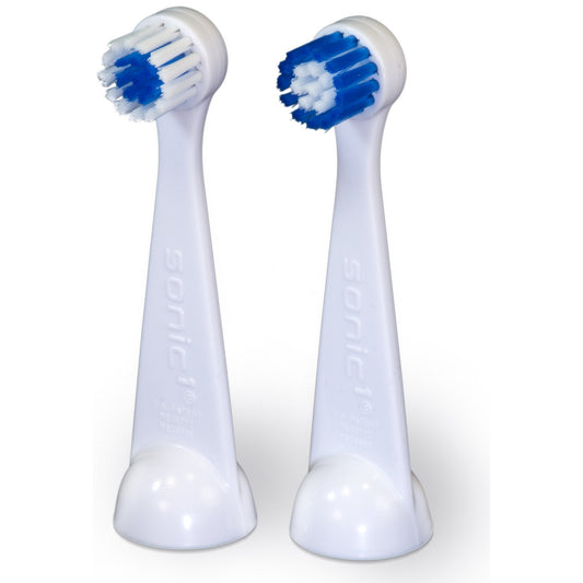 Cybersonic3 Compact Replacement Brush Heads, 2 Pack, Compatible With All Cybersonic Electric Toothbrushes