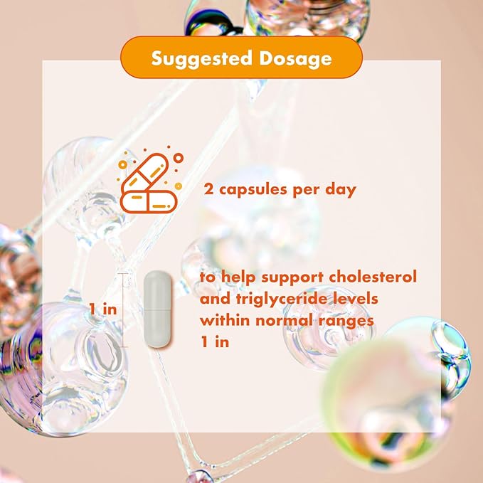 VHC Cholesterol Lowering Supplements,for Energy and Cholesterol Health, Niacin,Policosanol,Guggul,Plant Sterols,Cayenne Pepper,Garlic,Gluten-Free,60ct