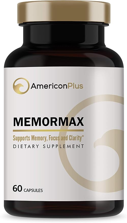 Memormax Brain Supplement for Memory, Focus & Mental Clarity with Ginkgo Biloba, Bacopa, Alpha GPC, DMAE, Phosphatidylserine, L Carnitine, Huperzine A; 60 Caps