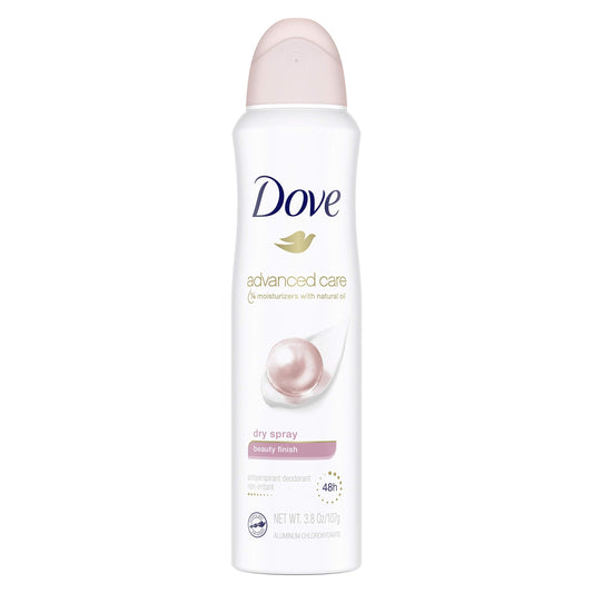 Dove Dry Spray Antiperspirant Deodorant, Beauty Finish 3.8 Ounce