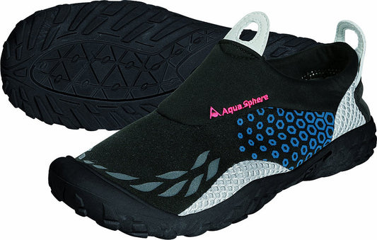 Aqua Sphere Sporter Water Shoes, Size 11, Black/Blue