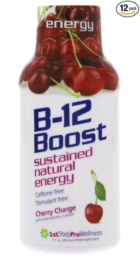1st Step for Energy B-12 Boost Cherry Charge 12 (2 fl oz) bottles