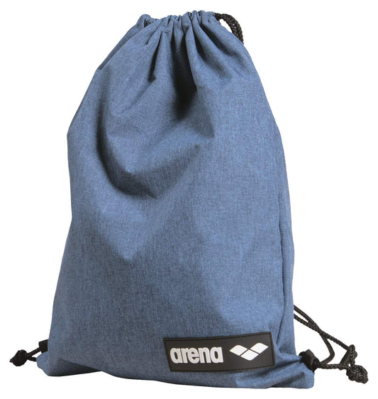 ARENA Swim Gear Drawstring Backpack Pool and Gym Bag, Denim Melange, Swimbag