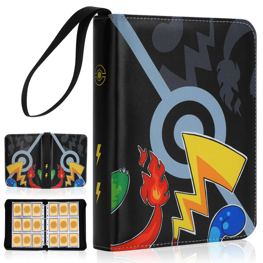 Kivxizi Card Binder for Cards, 9-Pocket Card Binder Holder Fits 900 Cards with 50 Removable Sleeves, Card Book Collector Album Folder, Toys Gifts for Boys Girls