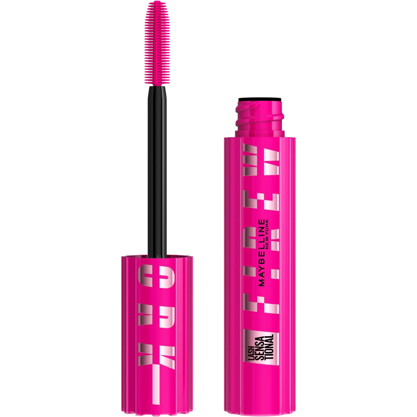 Maybelline Lash Sensational Firework Washable Mascara, Lengthening & Volumizing Mascara for up to 24HR wear, Very Black, 1 Count