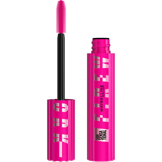 Maybelline Lash Sensational Firework Washable Mascara, Lengthening & Volumizing Mascara for up to 24HR wear, Very Black, 1 Count