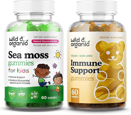 Wild & Organic Sea Moss Gummies for Kids & Immune Support Gummies