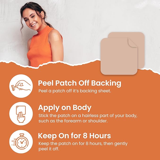 VIORY C Patches (Pack of 60) - 100% Natural Patch for Women and Men - with Biotin & Iron - Immune & Body Support - Enhanced Formula