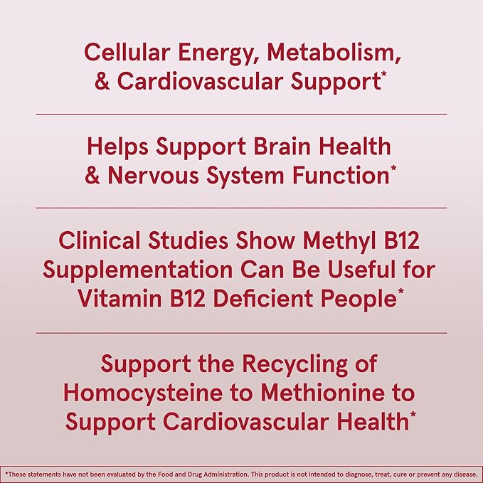 Jarrow Formulas® Methyl B12 and Folic Acid Energy, Dietary Supplement, B12 Gummies for Adults, 60 Gummies, 30 Day Supply